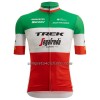 Completo Maglia + Pantaloncino con bretelle 2023 Trek-Segafredo Green Campione Italiano Manica Corta Rosso Bianco